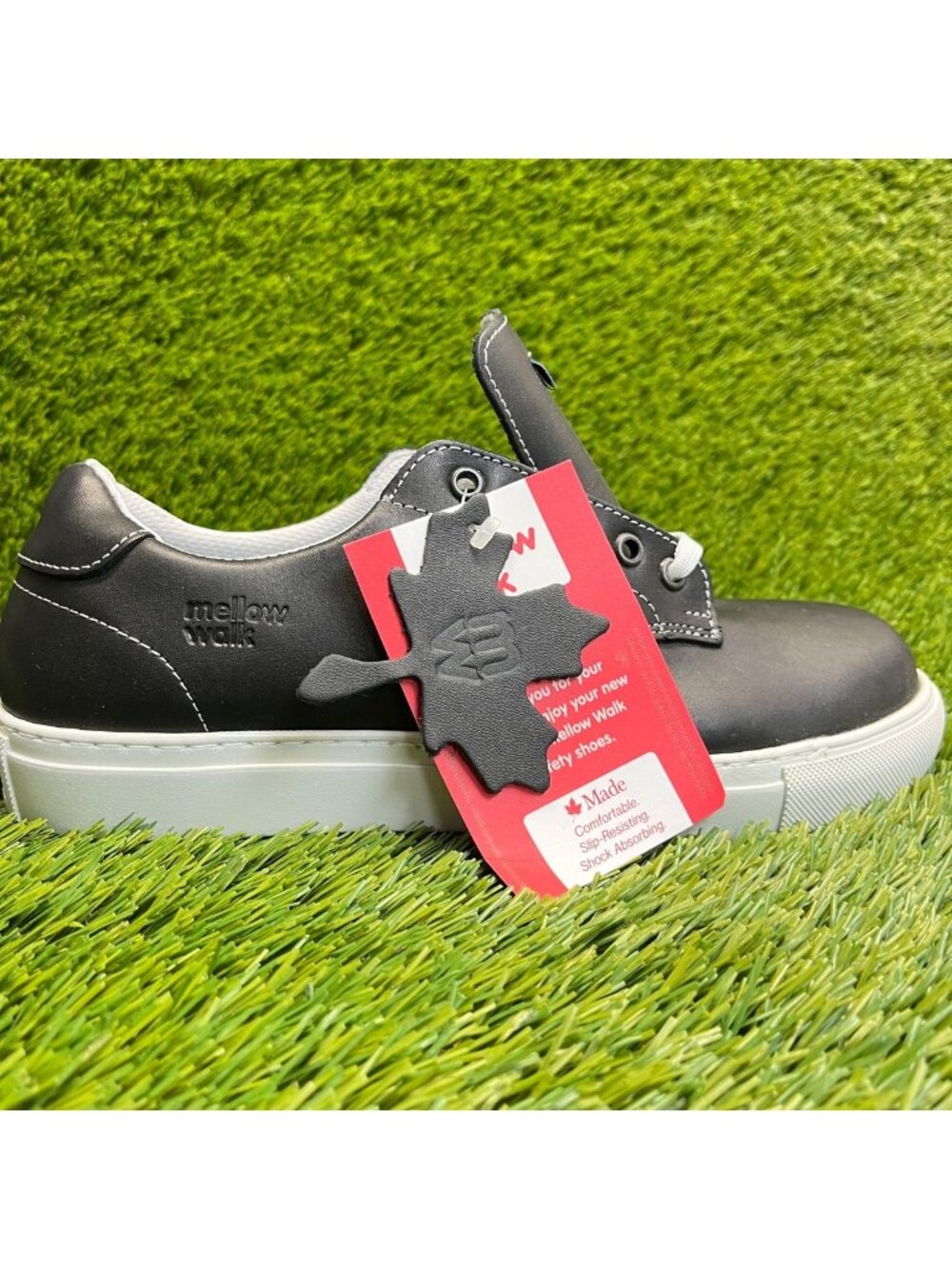 Mellow Walk Jessica Womens Size 9 Black Composite Steel Toe Safety Work Shoes